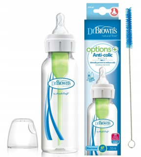 Fľaša na kŕmenie Dr Hnedá úzka 250 ml